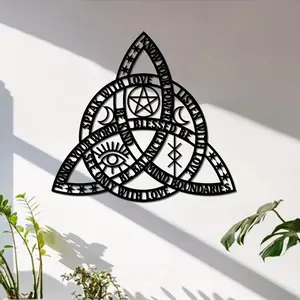 Celtic Knot Design Wall Decor, Creative Metal Wall Hanging Decor, Art Wall Decoration, Wall Hanging Ornament for Home Living Room Bedroom Decor, Hangable