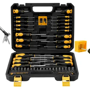 86-Piece Magnetic Screwdriver Set, CR-V Steel, Includes Slotted/Phillips/Torx Mini Precision Screwdrivers,Nut Drivers, Driver Bits and Magnetizer with Sturdy Toolbox
