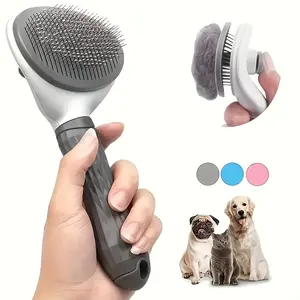 Pet Hair Brush - Gentle treatment of pet hair - One-click pet hair removal brush - perfect for grooming dogs and cats