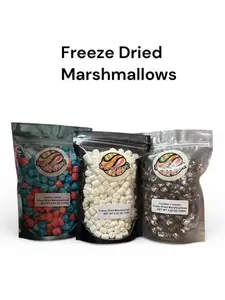 Universal Candies - Freeze Dried Flavored Marshmallows - Cotton Candy - Cookies and Cream - Universal Candies - Freeze Dried Flavored Marshmallows - Cotton Candy - Cookies and Cream -