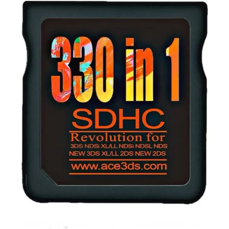 SDHC 330 in 1 Gaming Card Compatible with DS DSI 2DS 3DS 2DSXL 3DSXL
