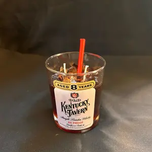 Whiskey Candle with Ice Cubes  Decoration Freshener