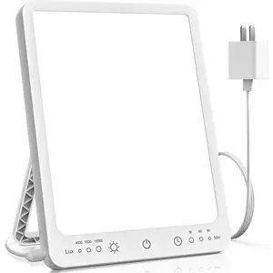 Light Therapy Lamp - 3 Timing & Mode Sunlight Lamp, Memory Function Daylight Lamps, Portable Light Box Therapy Use As Lift Mood, Happy Lamp for Home/Office/Travel