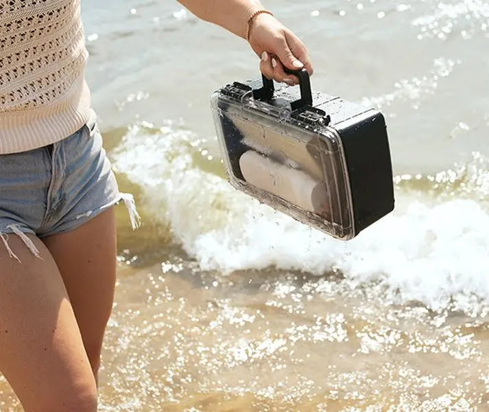 geckobrands Waterproof Dry Box with Silicone Liner – Durable, Dust-Proof, Crush-Proof Storage for Electronics and Gear