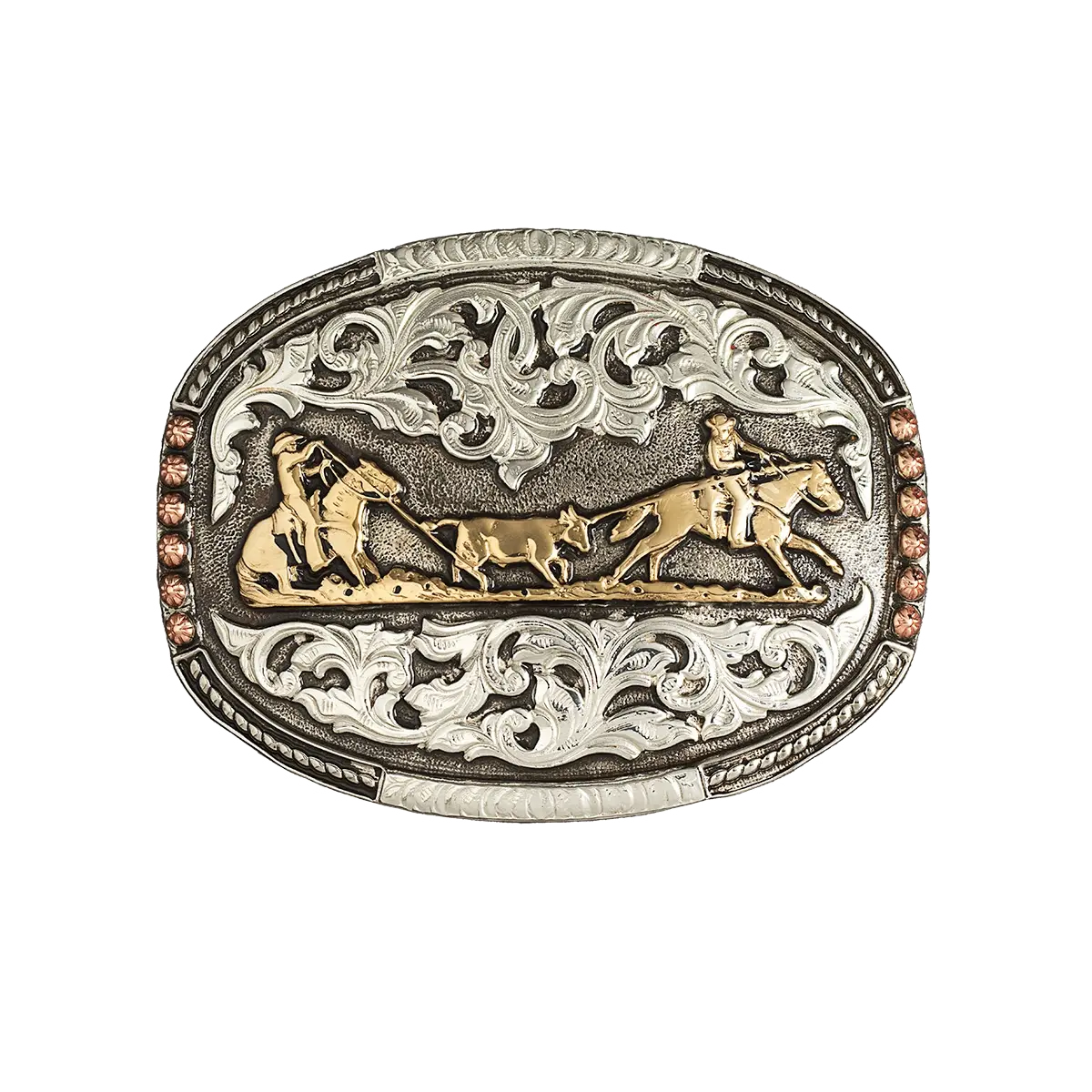Crumrine Team Roper Tricolored Buckle C1001711