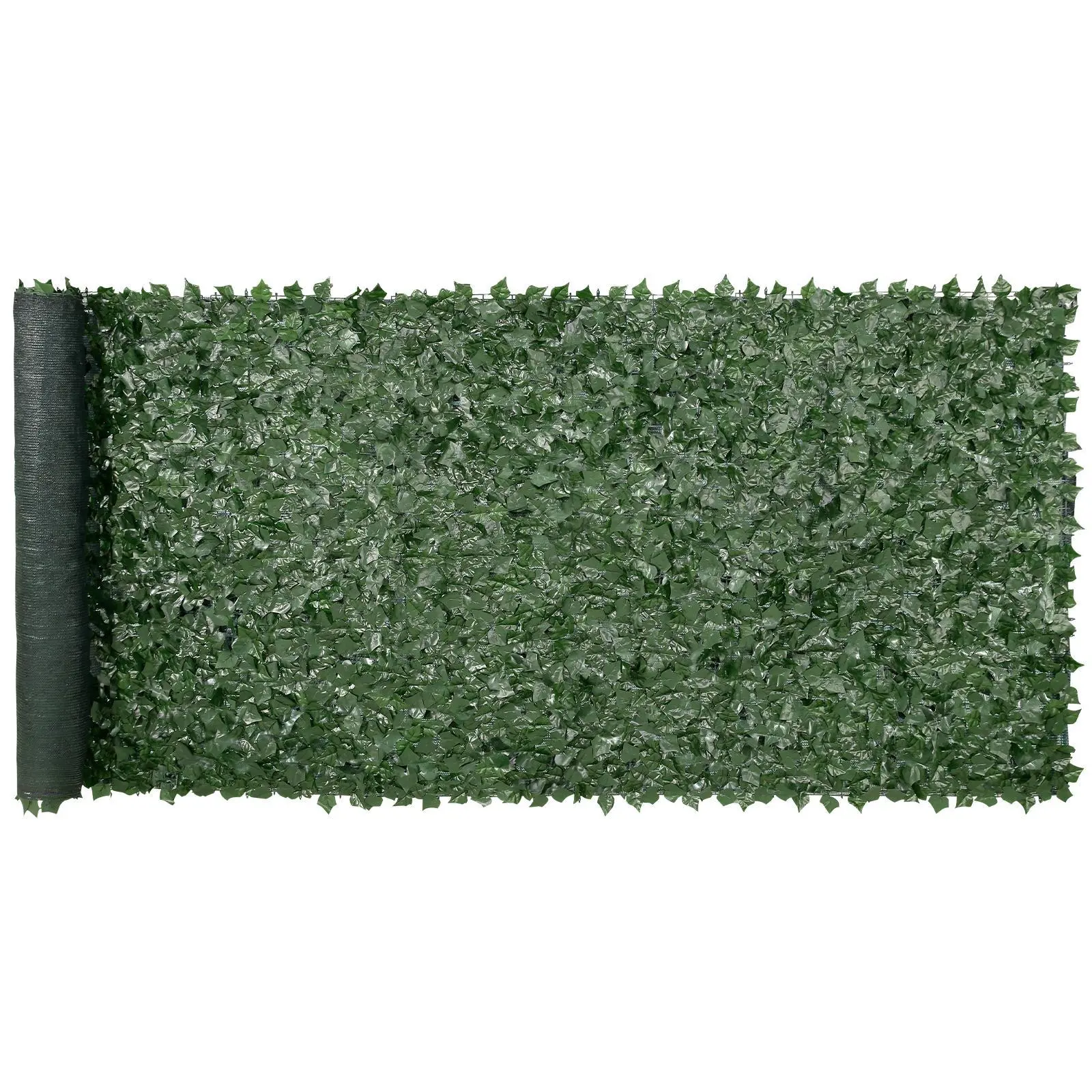【summerfinds】VEVOR Ivy Privacy Fence, 59 x 158in Artificial Green Wall Screen, Greenery Ivy Fence w/ Mesh Cloth Backing and Strengthened Joint, Faux Hedges Vine Leaf Decoration for Outdoor Garden, Yard, Balcony
