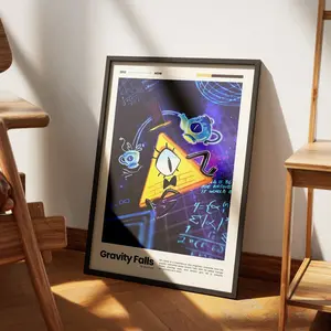 Bill Cipher Poster , Gravity Falls Wall Art , Gravity Fall Gift 45757 375