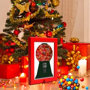 Wall-Mounted Candy Dispenser Frame, Dual-Function One-Touch Operation, Food Grade Plastic, Space-Saving Kitchen Decor, Modern Kitchen Accessories