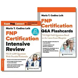Springer Publishing FNP Certification Intensive Review & Q&A Flashcards by Maria T. Codina Leik 750 High-Yield Questions with Detailed Rationales
