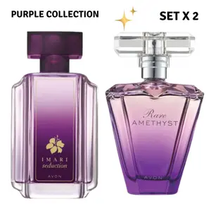 Purple Collection Perfume Set  By AVON Imari Seduction & Rare Amethyst (2-Piece Set)