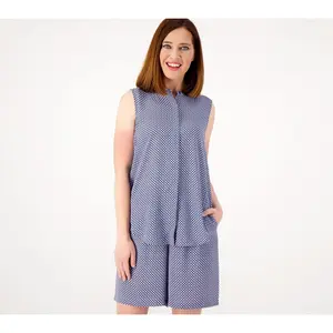 NYDJ Matching Blouse and Shorts Set