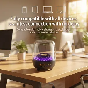 Clatson TWS Bluetooth Speaker Portable Wireless RGB with Super Clear Subwoofer High-Speed Bluetooth 5.4 Stable Connectivity for Home Travel Gaming Office