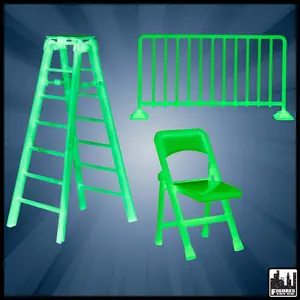 Set of 3 Glow in The Dark Accessories for WWE & AEW Wrestling Action Figures
