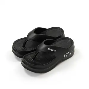 GRIP&GO Women's Trendy Height-Increasing Flip Flops - Cute Bear Design, EVA Footwear, Comfortable Breathable Non-Slip Shoe, Trendy Sandals for Beach, Home Walking Use, Women's Sandals, Shoes For Women