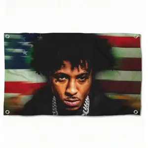 PIKPAKA Young Boy Never Broke Again Hip Hop Flags Instant Party Atmosphere Microfiber Festival Banner | Indoor Outdoor Hanging Decor Home Bedroom Decor | Perfect For Bedroom Living Room Bar Garden Party