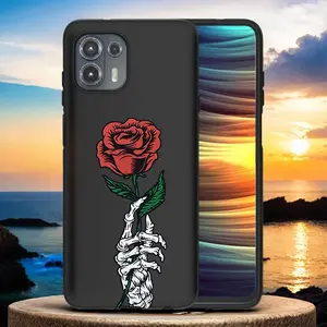 Rose & Skull Pattern Phone Case, 1 Count Decorative Phone Protector Cover, Phone Accessories Compatible with Motorola Moto G Stylus G Play G Power G 5G 2025 2024 2023 2022 G84 G85 G35 G13