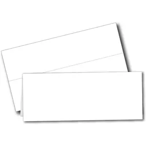Printable Name Tent Cards - Large 3-1/2" x 11" - Blank Folding Paper for Place Cards/Table Cards - White 80lb Cover - 50 Pack