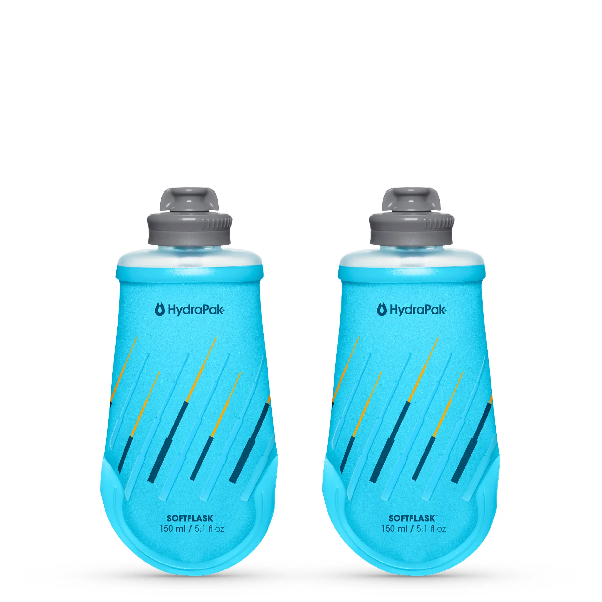 HydraPak SoftFlask 150ml - Collapsible Nutrition Flask - BPA Free, Easy Open Cap, Foldable, Lightweight Sports Drinking Bottle