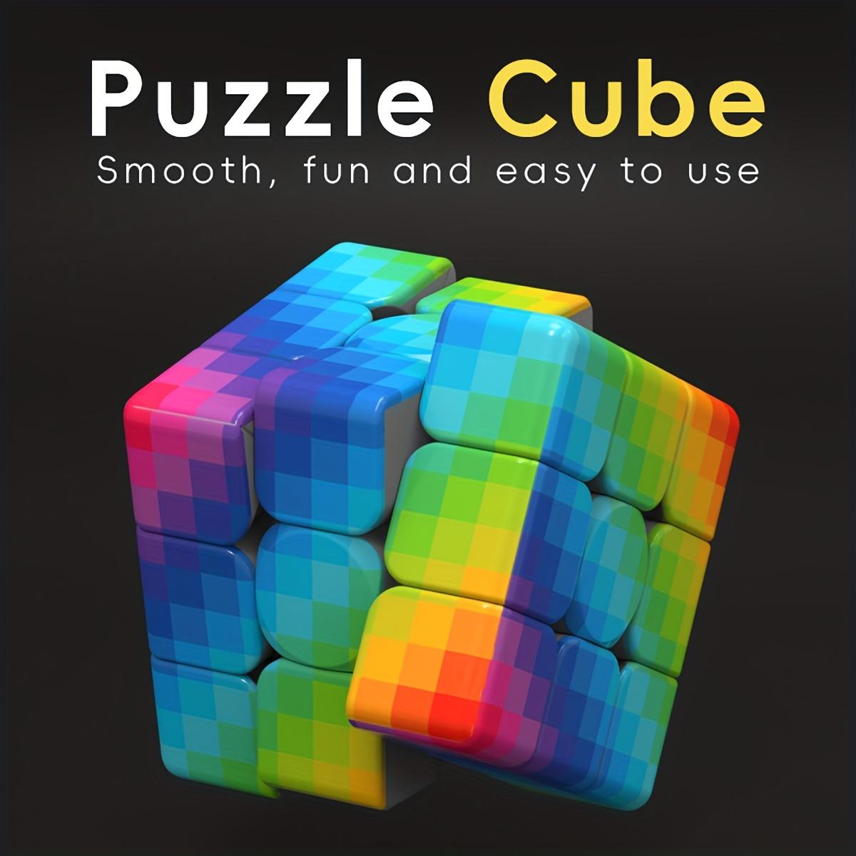 3x3x3 Cube Puzzle with UV Printed Gradient Patterns Smooth Speed Cube Relaxation Game Halloween Gift for Kids