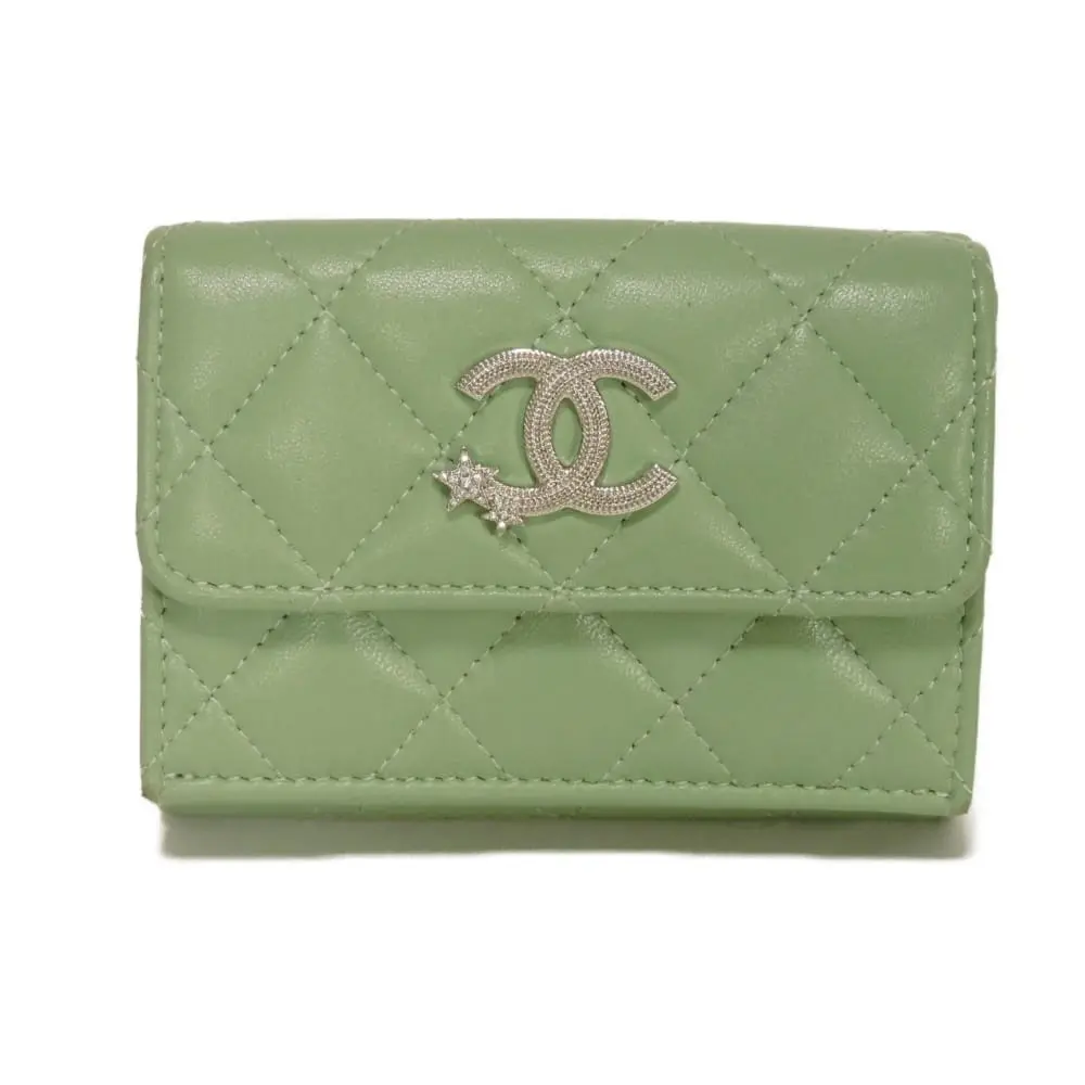 Pre-owned CHANEL Lambskin Small Leather Goods Classic Small Flap Wallet Trifold Wallet