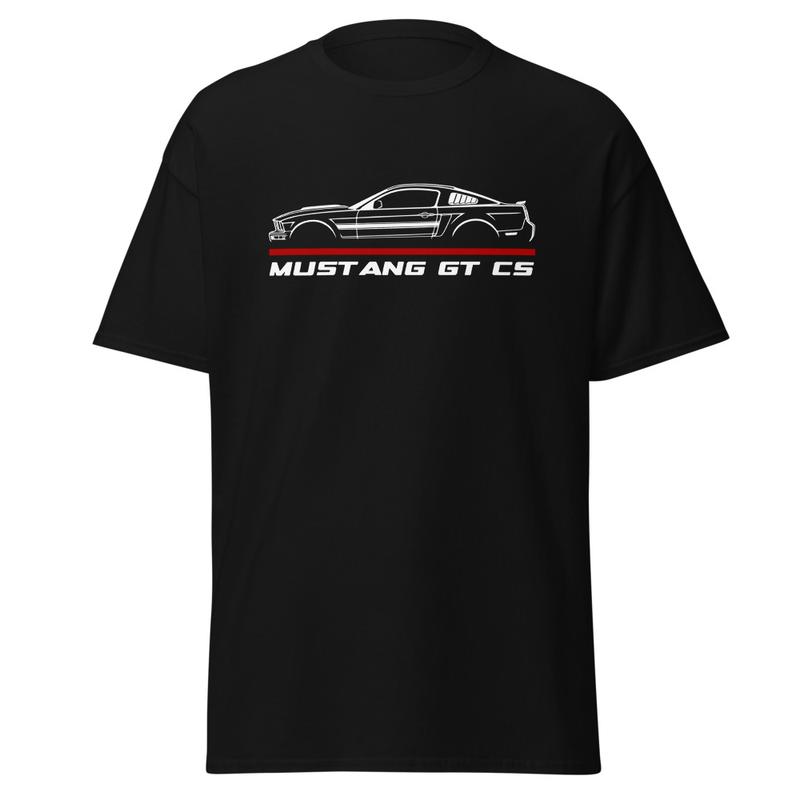 Premium T-Shirt For Mustang GT CS Cal Special 2007 Car Enthusiast Grandpa Dad Son Birthday Gift Men's Tee Classic Cotton