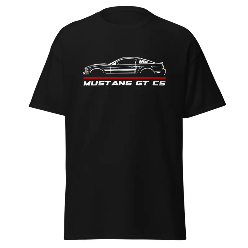Premium T-Shirt For Mustang GT CS Cal Special 2007 Car Enthusiast Grandpa Dad Son Birthday Gift Men's Tee Classic Cotton