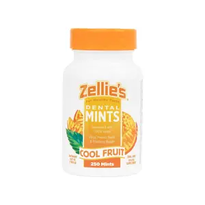 Zellie's Cool Fruit Xylitol Mints (250 Count - Pack of 1) Candy Sweet