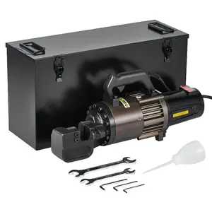 VEVOR Electric Hydraulic Rebar Cutter, 2000W Portable Rebar Cutter, Cutting up to 1 Inch #8 4-25mm Rebar within 3.5 Seconds, High Power Steel Rebar Cutter with Oil Can Rich Accessories, Black RC-25VEVOR Super Brand Day