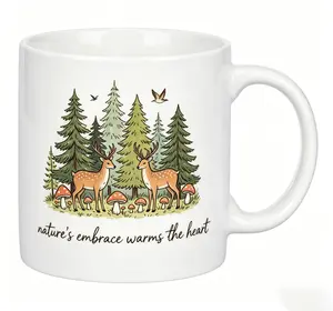 Subtle Profanity Coffee Mug I'm a Ray of F*cking Sunshine Cozy Forest Deer Mug -  , Fun