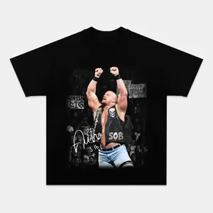 STEVE AUSTIN STONE COLD TEE, WWE Stone Cold Tee, Stone Cold Shirt, WWE Shirt, Sports T- shirt, Wrestling Gift, Gift for Him Her Crewneck Cotton