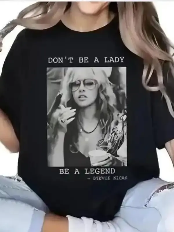 Stevie Nicks Vintage Tshirt Sweatshirt, Don't Be A Lady Be A Legend Shirt, Comfort Colors Shirt, Music Concert, Gift For Women and Man Unisex Shirts