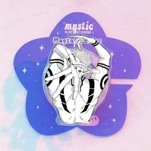 Magnetic Phone Grip Cursed Anime Hand, Kindle Holder Magsafe Compatible, Dark Manga Aesthetic High-quality Print, Strong Magnet Bookworm Gift