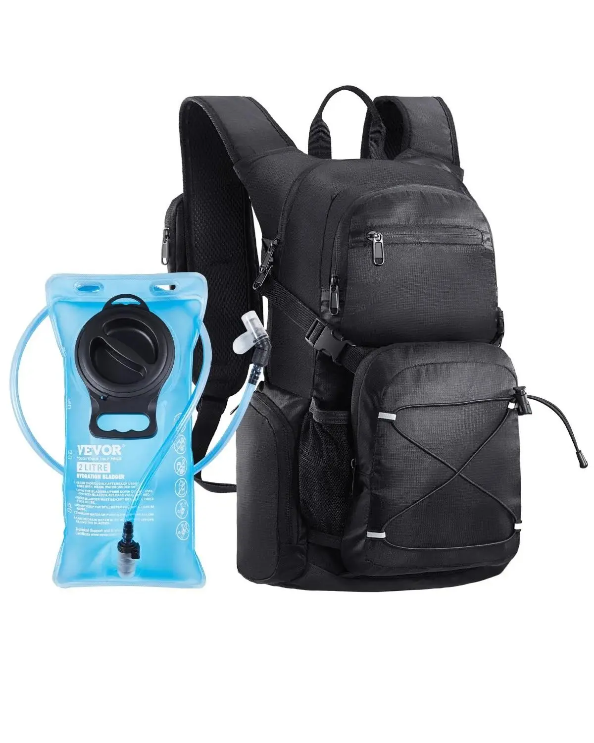 【SummerFinds】VEVOR Hydration Backpack,  25L Insulated Hydration Pack Backpack with 2L TPU Water Bladder, Hiking Water Backpack with Storage for Men Women, Hydro Water Daypack for Hiking Running Cycling Camping