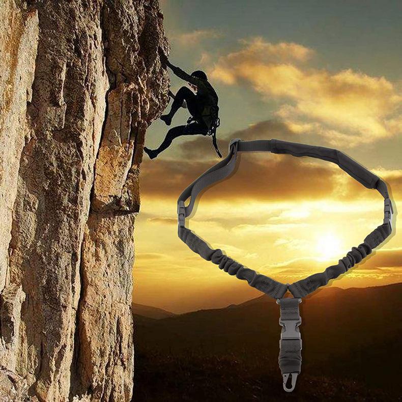 Tactical Single Point Rifle Sling 1 Count Rifle Rope Strap with Metal Buckle for Outdoor Hunting & Recreation Equipment