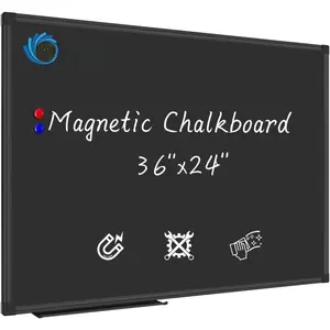 Chalkboard Blackboard 36 x 24, Chalkboard Signs with Black Aluminium Frame, Pin Collections