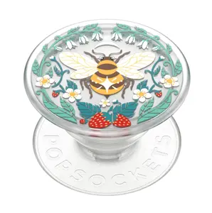 PopSockets Plant-Based Phone Grip with Expanding Kickstand, Eco-Friendly - Bee Boho