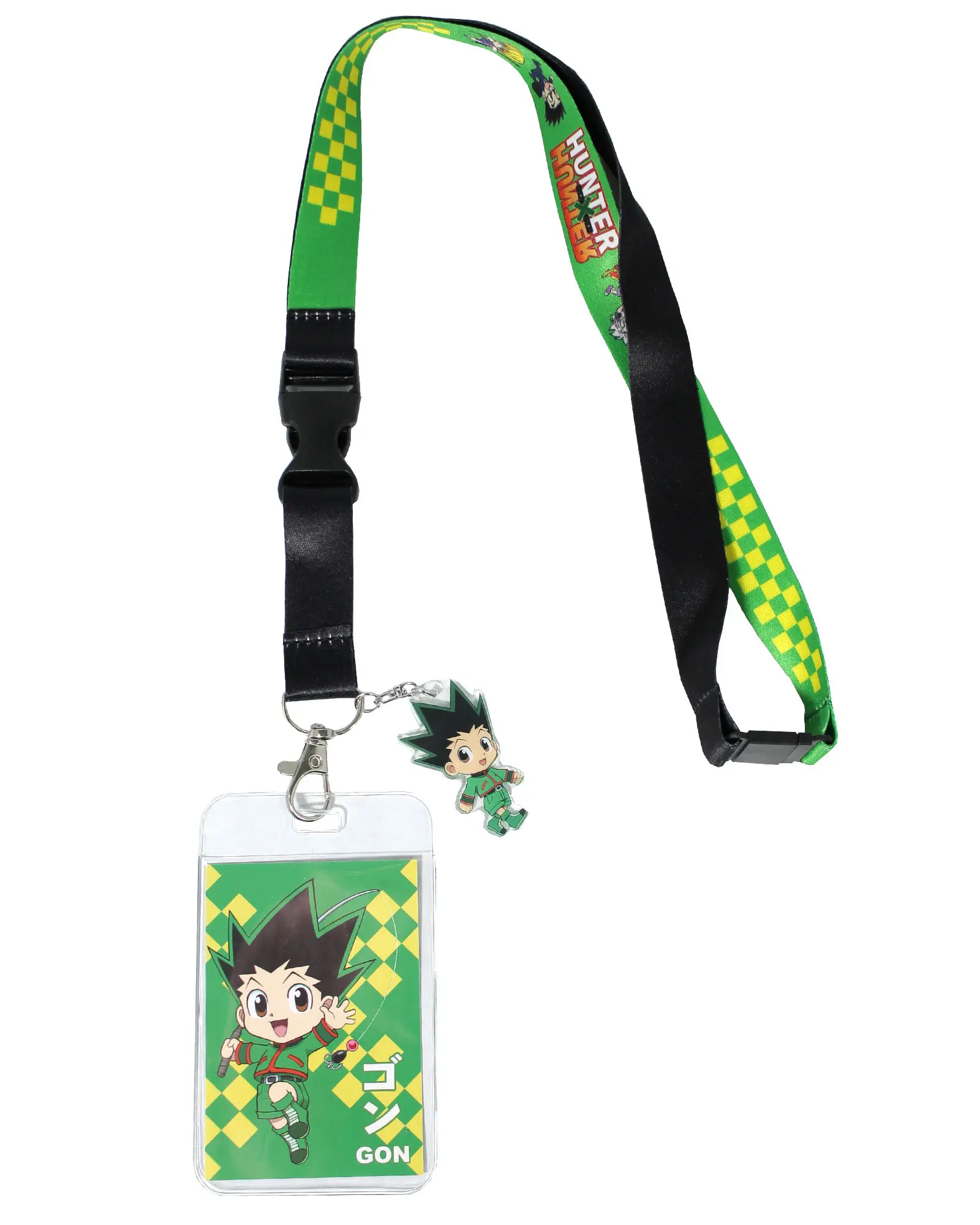 Hunter X Hunter Gon Merch ID Badge Holder Breakaway Lanyard w/ Acrylic Charm