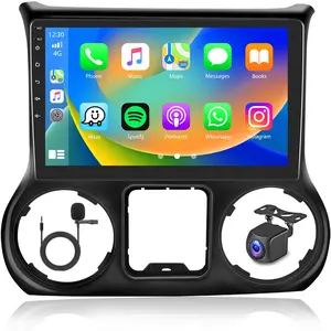 10.1" Android 13 Car Radio for Jeep Wrangler 2011-2014, IPS Touchscreen, Wireless Carplay & Android Auto, 2G+64G/4G+64G, GPS Navigation, WiFi, Bluetooth, FM Radio, Backup Camera