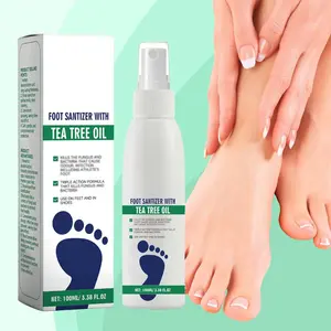 Tea Tree Foot Spray | Kills Fungus & Odor Fast | 98% Odor Elimination | Repairs Cracked Heels | Moisturizes Dry Feet | Quick-Dry & Clinically Tested Antiseptic for Foot & Nail Care fungal solution