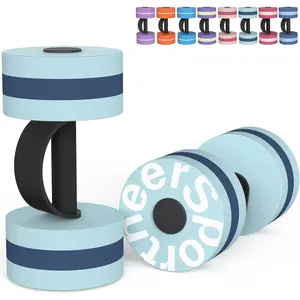 Set of 2 EVA Foam Water & Pool Weights Aquatic Exercise Dumbbells Aqua Fitness Barbells for Water Aerobics and Weight Loss