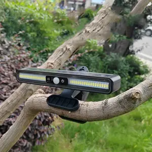 Super Bright Solar Clip-On Landscape Light, Waterproof Motion Sensor Outdoor Decor, Ideal for Patio Garden Fence Yard Decoration, Lighting