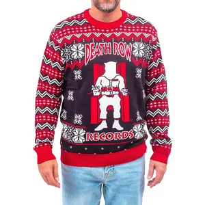 Death Row Records Inmate Fair Isle Adult Unisex Ugly Christmas Sweater