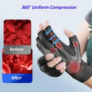 1 Pair of Copper Fiber Compression Gloves - Anti-slip grip, compression for relaxation, suitable for carpal tunnel syndrome, tennis, and gym use - Breathable sports gloves, tight fit, unisex - Ideal for typing, cycling, driving, and fitness training