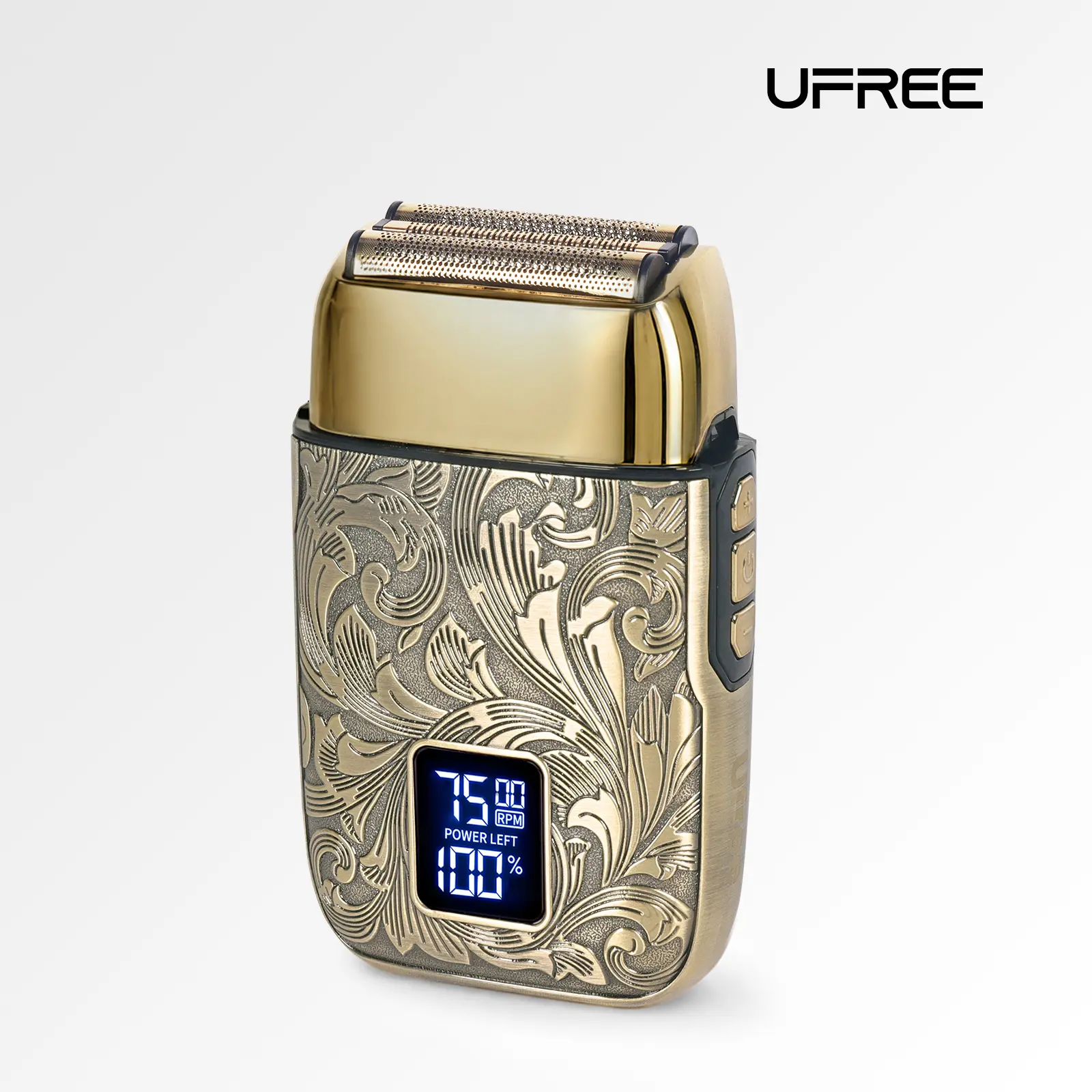Ufree Shavers for Men, 3-Speeds Cordless Electric Razor Shavers for Bald Men, Close shaving, Portable Barber Supplies, Face, Beard& Head Shaving, Beard & Mustache Trimmer with LCD Display, Gifts for Men Comfort