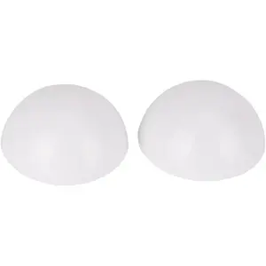 Door Bumper Wall Protectors Pack of 2 -  Large White Door Stops to Protect Door and Wall - Self Adhesive Easy Install - Residential and Commercial - Shock Absorb Knobs
