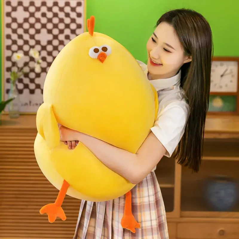 Kawaii Chicken Plushie Pillow, Soft Animal Cushion for Home Decor & Gifts