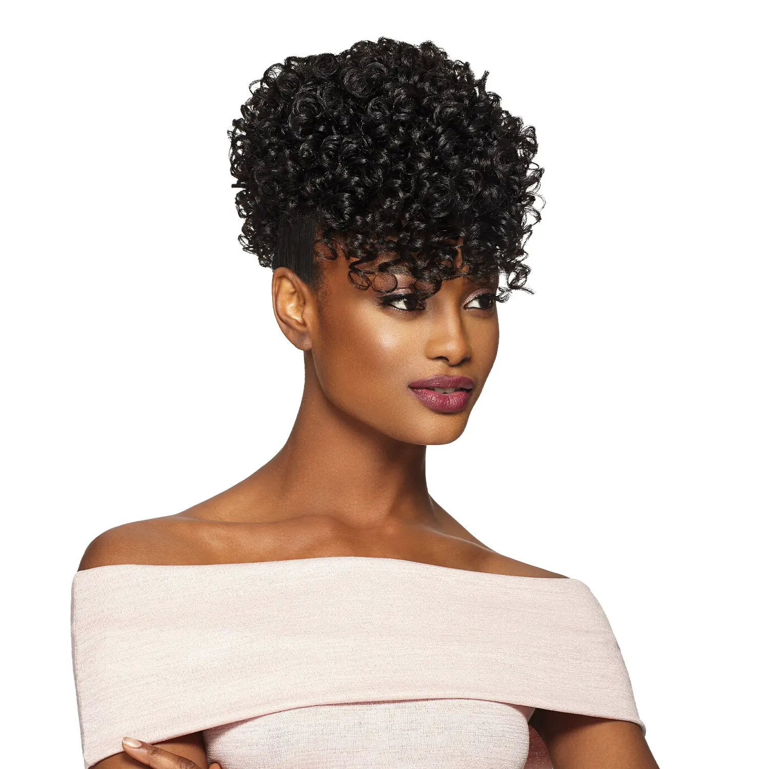 Outre Pretty Quick Softie Pineapple Pony, a Curly Wavy Synthetic Volumizer Hairpiece with a Secure Drawstring for a Lightweight Fit, Synthetic Curly Wavy, Ponytail Volumizer Synthetic Full Machine Wigs