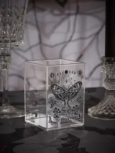 ROMWE Goth 1pc Butterfly & Galaxy Print Pen Holder, School