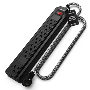 Monster Surge Protector 1350 Joules for Recording Gear: 7-Outlets, Fireproof, Clean Power, 4FT Cord