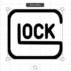 GLOCK Durable and Weather Resistant Decal licenseplatecovers decal sticker